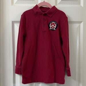 Stratford Cardinal Long Sleeve Pique Polo shirt